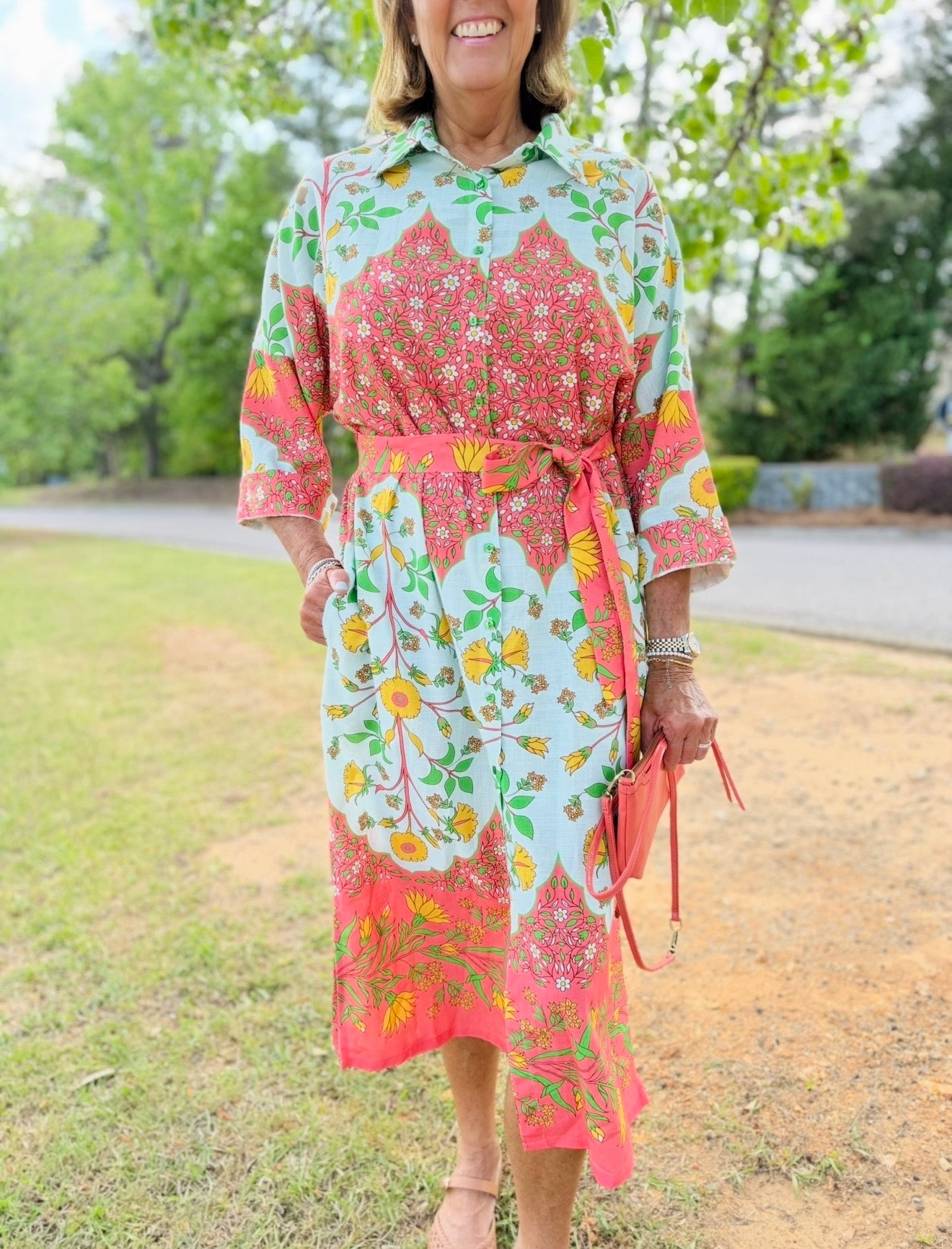 Uncle Frank/ The Benton Bordered Dress