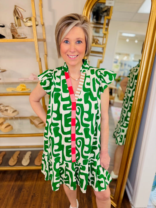 The Aimee Abstract Dress