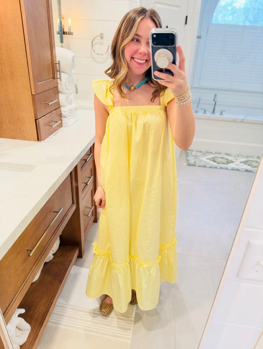 The Raleigh Ruffle Midi