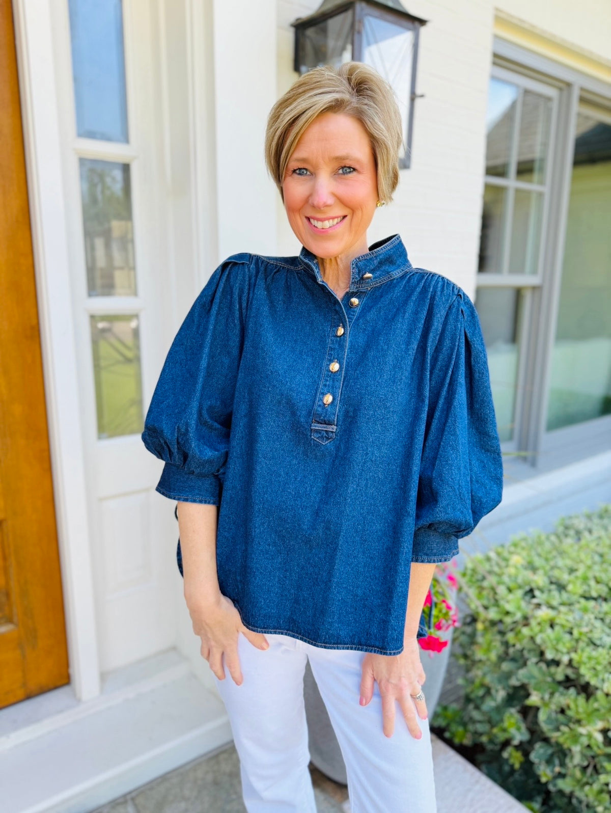 The Deb Denim Top
