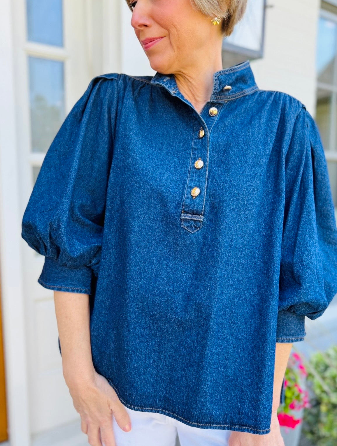 The Deb Denim Top