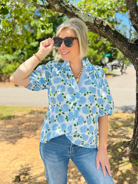 The Hallie Hydrangea Top