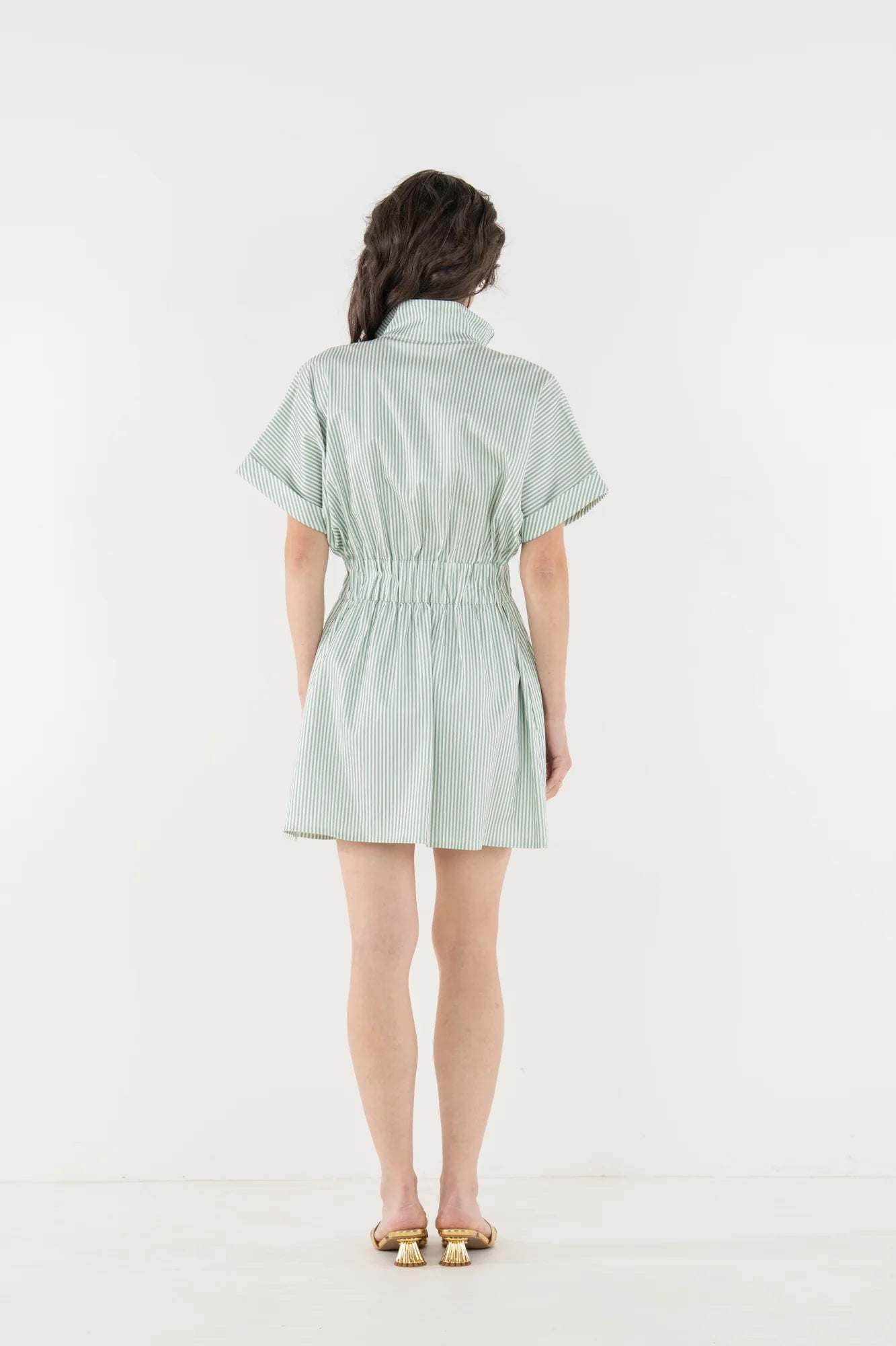 Emily McCarthy/ Pullover Dress/ Feldspar Stripe