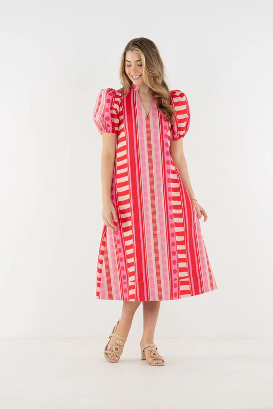 Emily McCarthy/ Hampton Dress/ Peach Jubilee/ FINAL SALE
