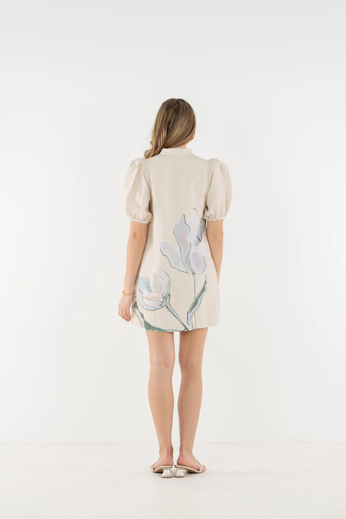 Emily McCarthy/ The Hampton Mini Dress/ Lavender Fields