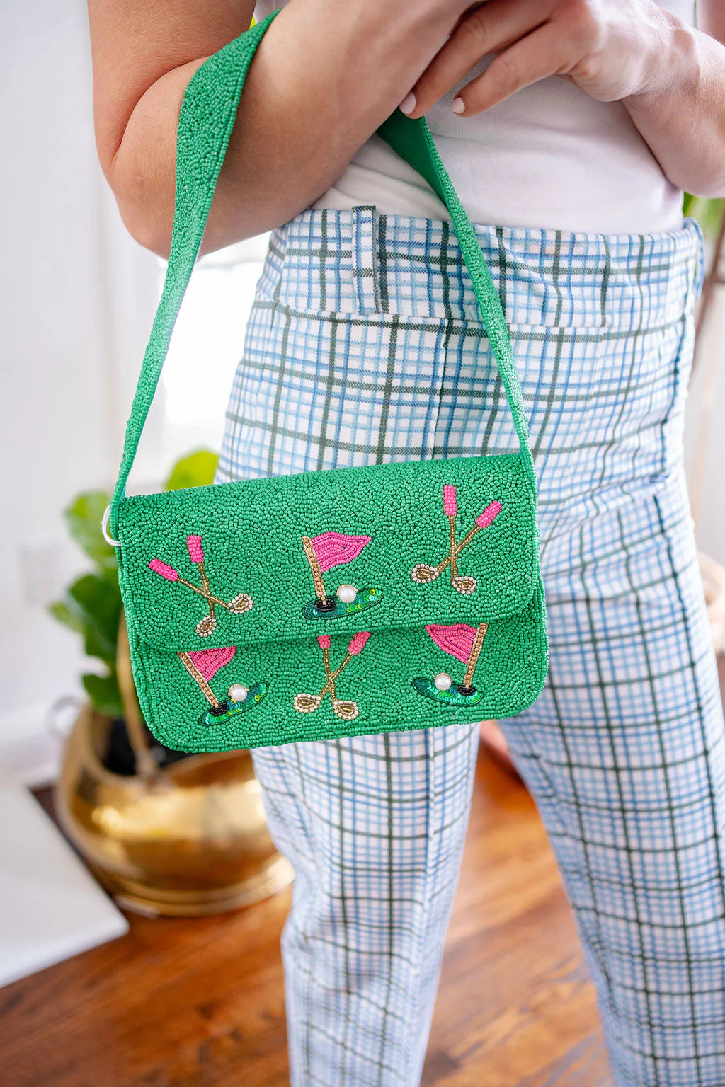 Lisi Lerch/ Golf Beaded Shoulder Bag