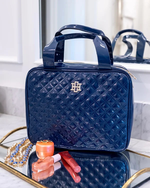 The Punta Cana Large Case/ Navy Patent