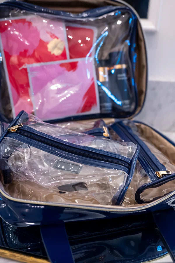 The Punta Cana Large Case/ Navy Patent
