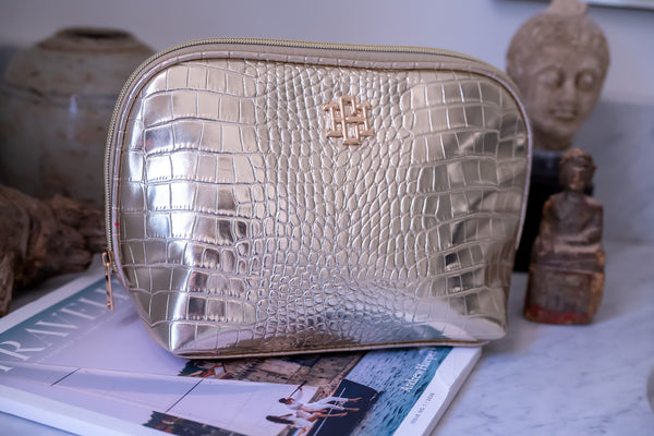 The Capri Large Pouch/ Gold EC