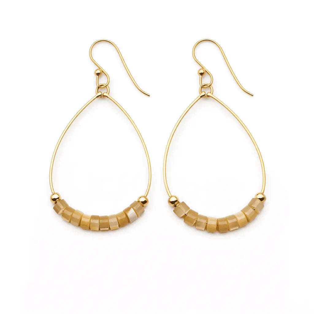 EG/ The Heishi Aster Earring-Waterproof