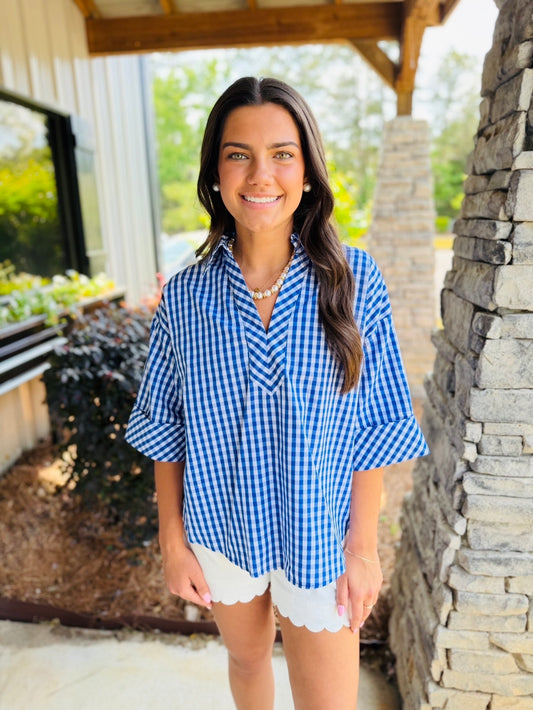The Grayton Gingham Top
