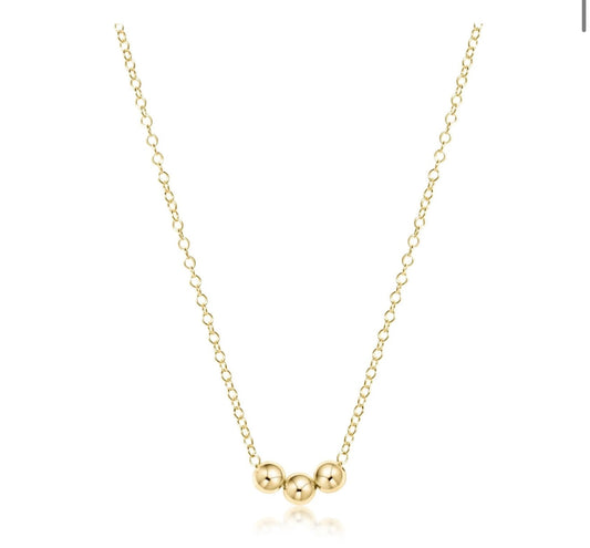 ENewton/ 16" Necklace Gold- Joy