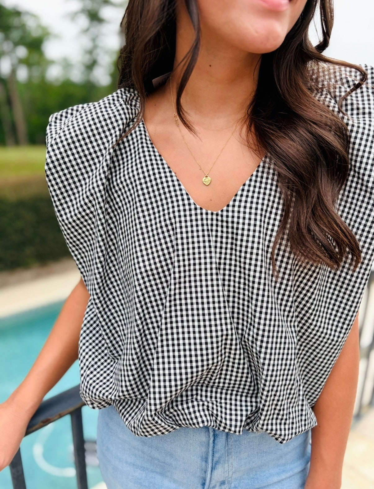 Karlie/ The Charlie Check Top