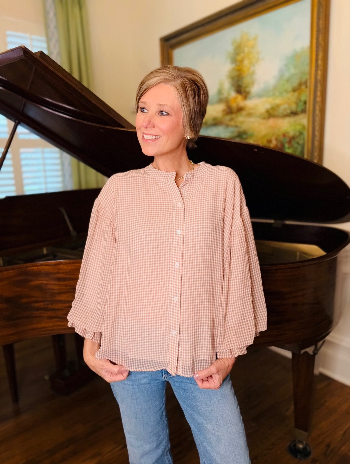 The Gretchen Gingham Top