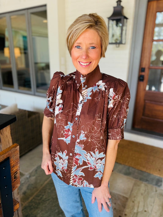 The Frela Floral Top