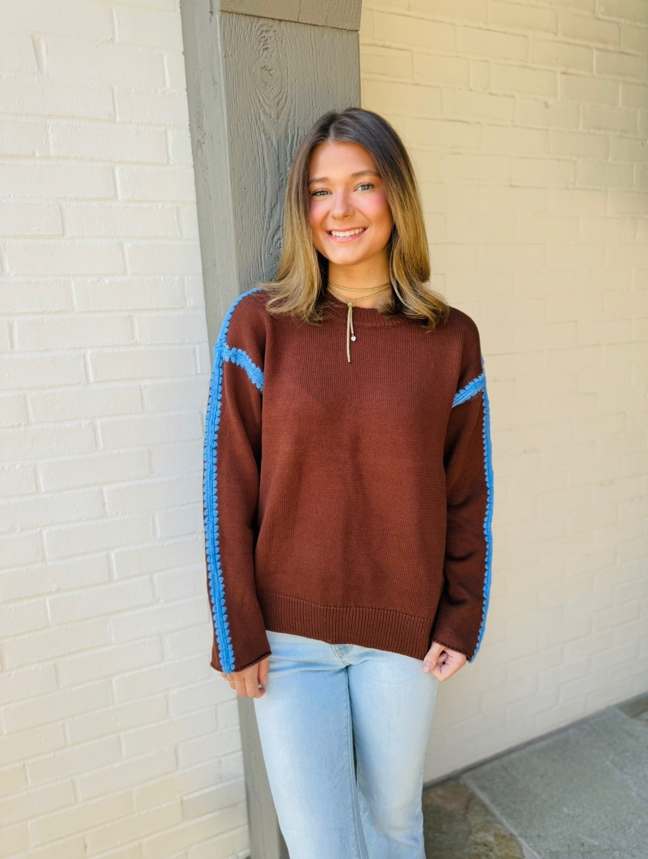 The Jolee Stitched Sweater