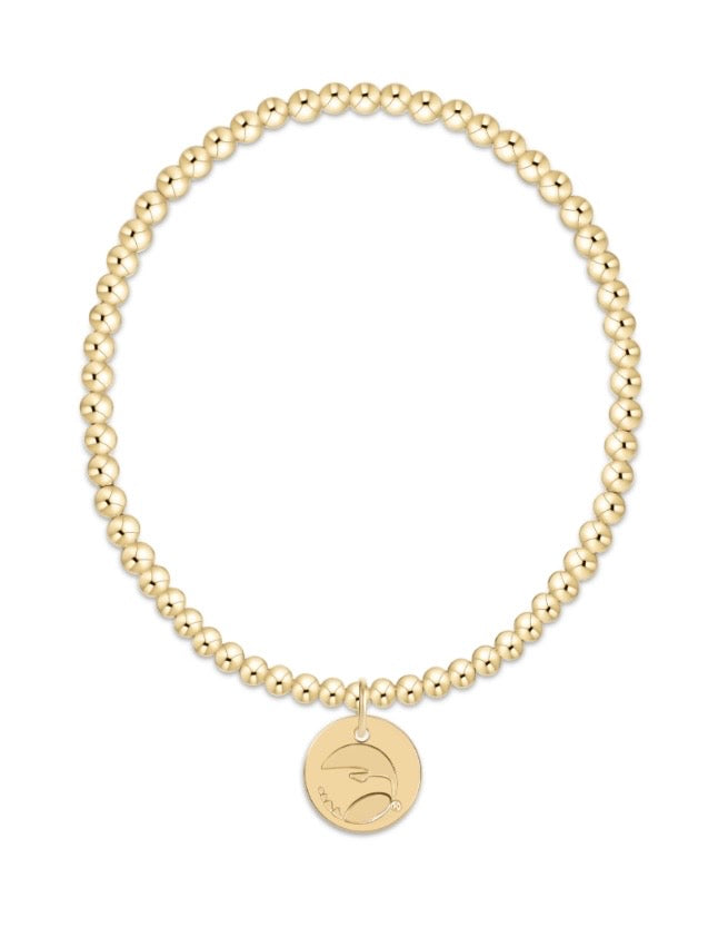 ENewton/ ECollegiate Classic Gold 3MM Bracelet-GSU