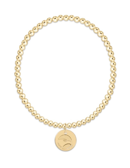 ENewton/ ECollegiate Classic Gold 3MM Bracelet-GSU