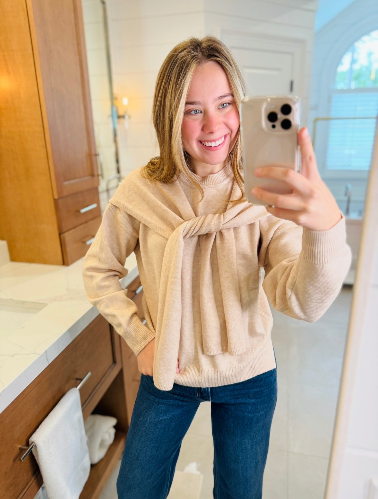 The Winsley Wrap Sweater