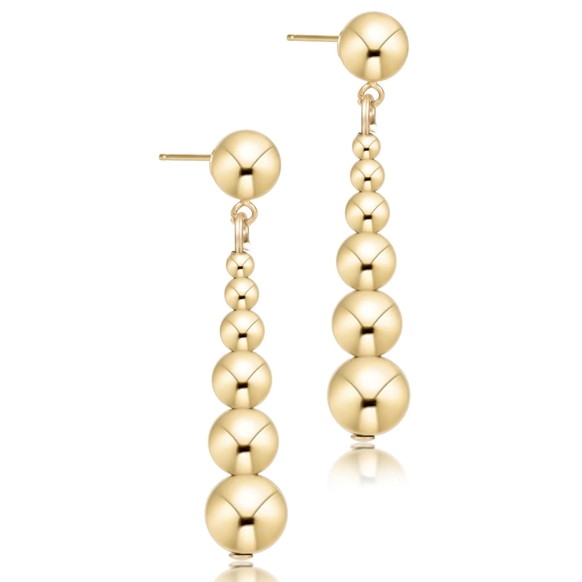 ENewton/ Beaded Classic Graduated Drop-Gold 6MM