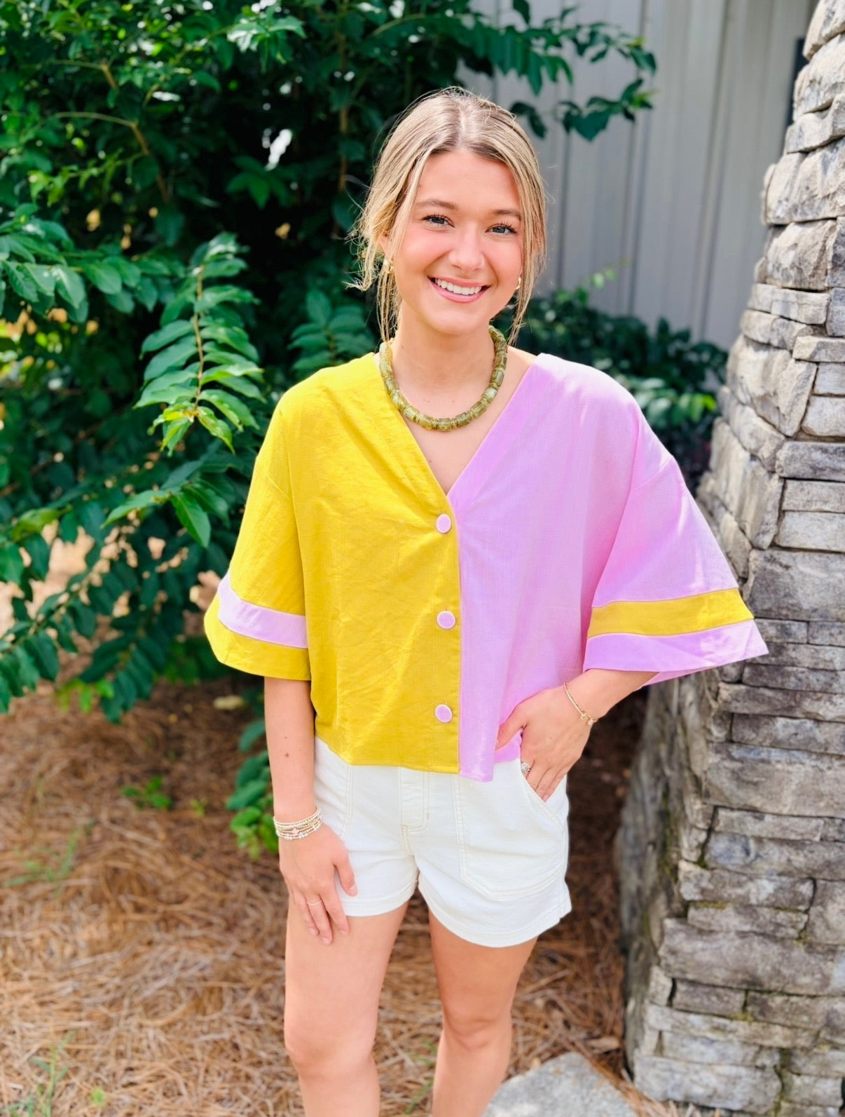 The Collin Colorblock Top