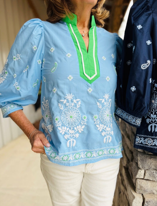 The Evie Embroidered Top