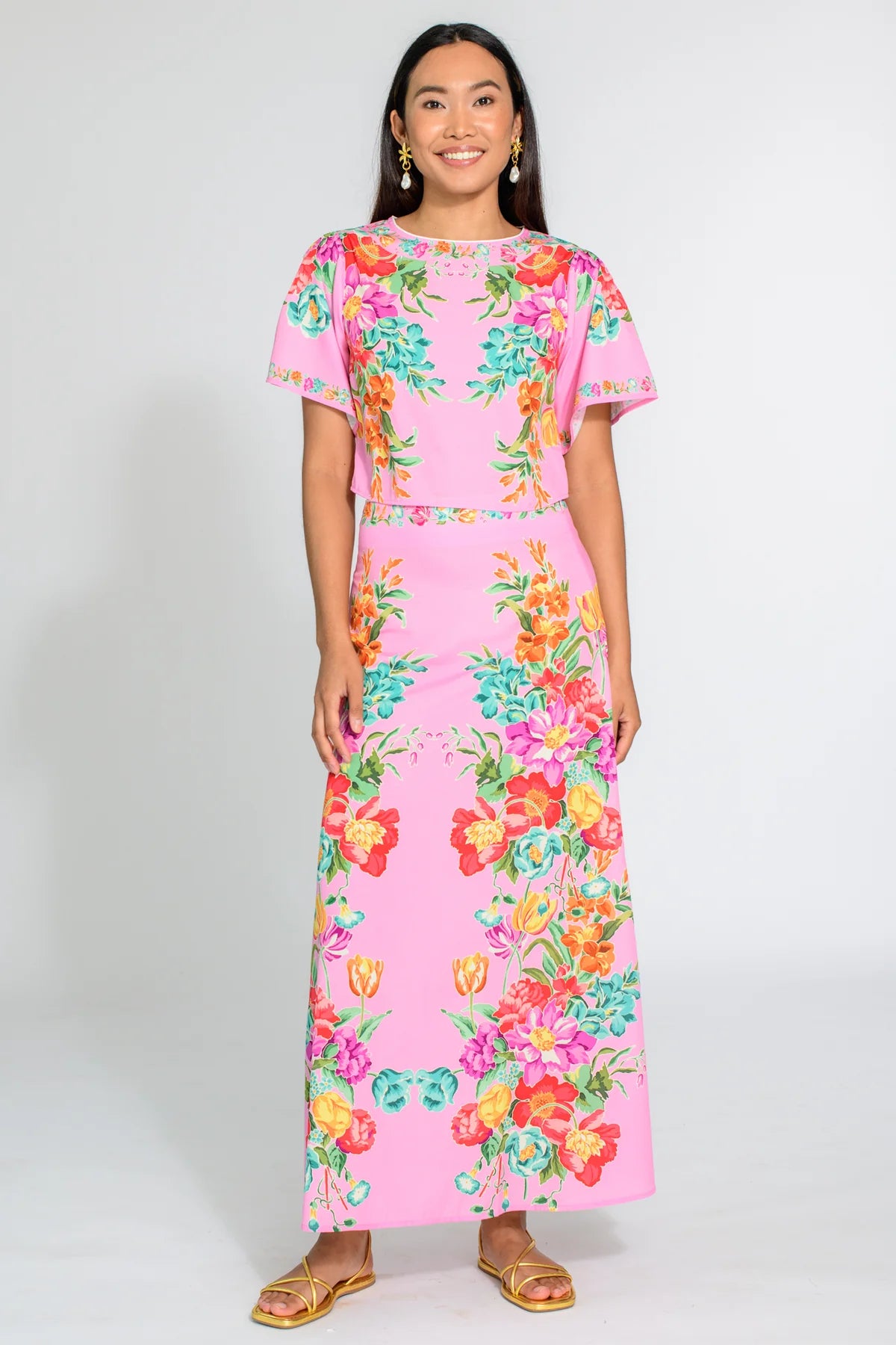 Elizabeth James/ The Paloma Top/ Tulip Tapestry