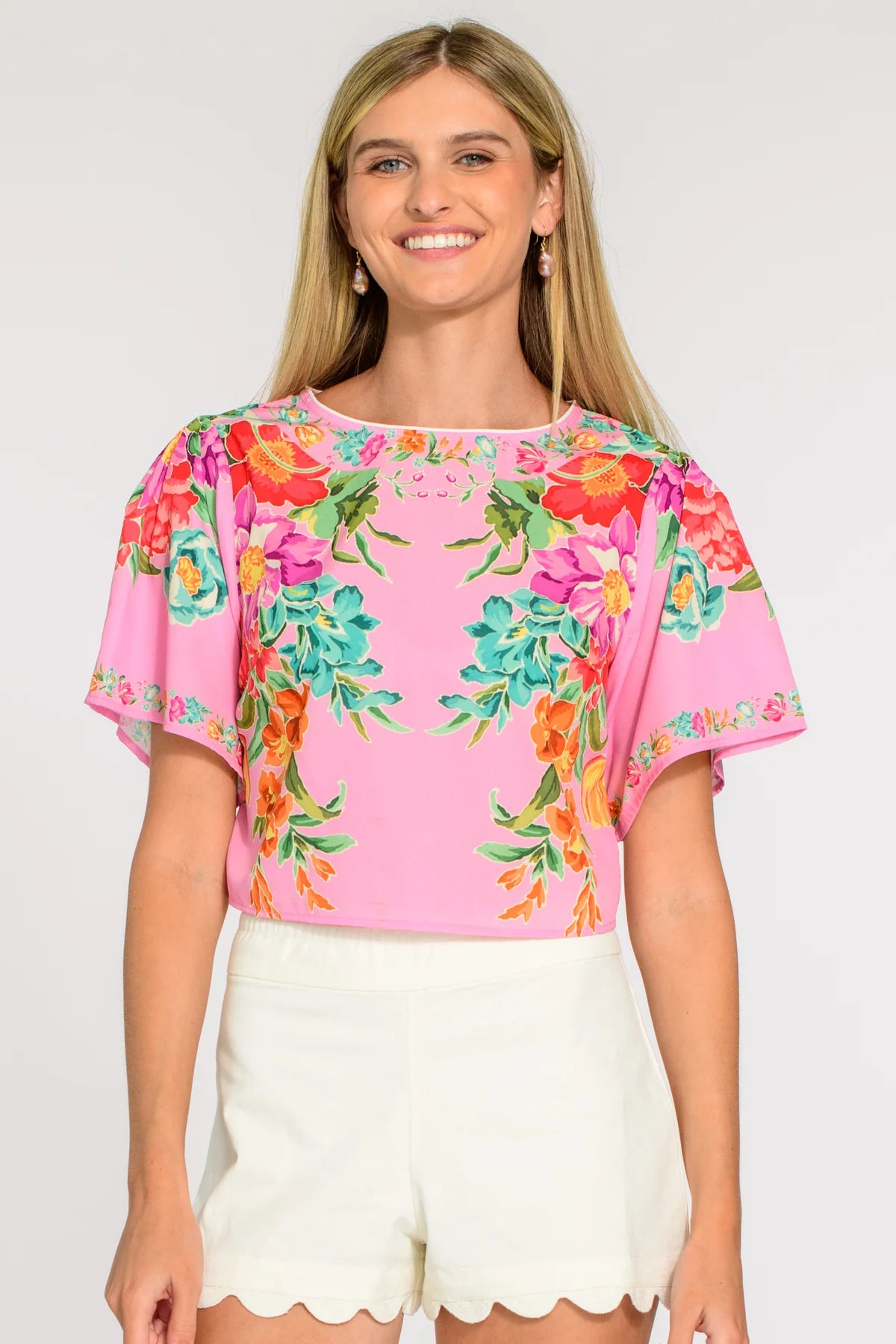 Elizabeth James/ The Paloma Top/ Tulip Tapestry