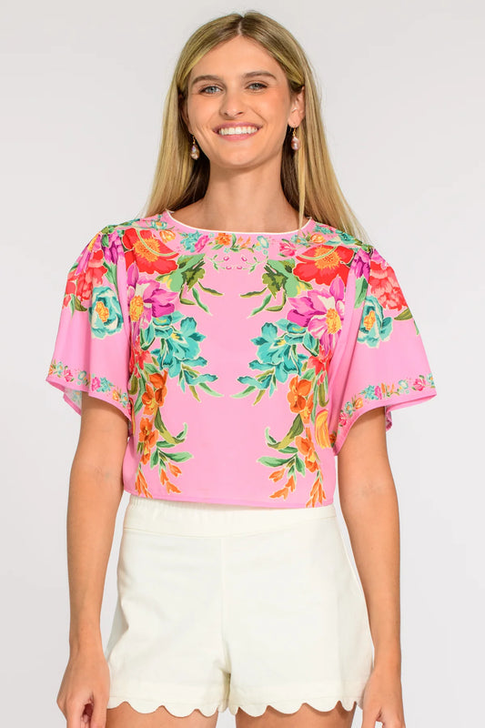 Elizabeth James/ The Paloma Top/ Tulip Tapestry