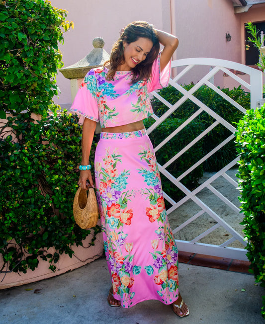 Elizabeth James/ The Anita Skirt/ Tulip Tapestry