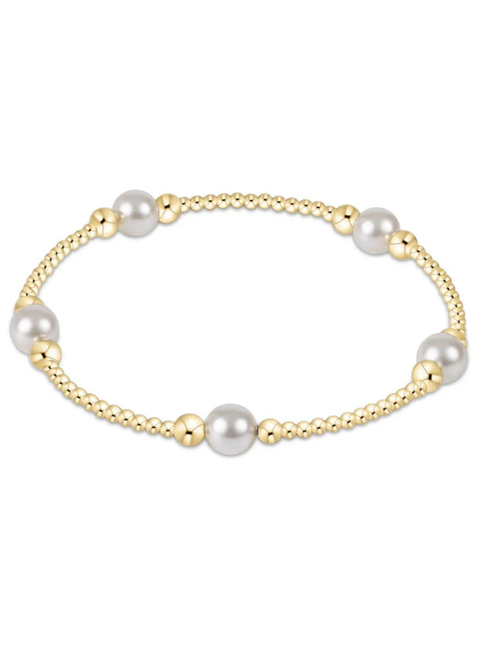 ENewton/ Purpose Pearl 6mm Bead Bracelet-Gold