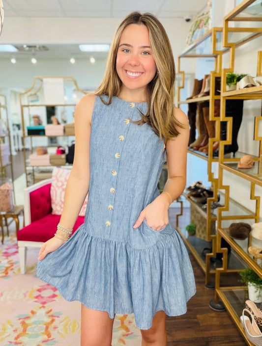 The Delphie Denim Dress