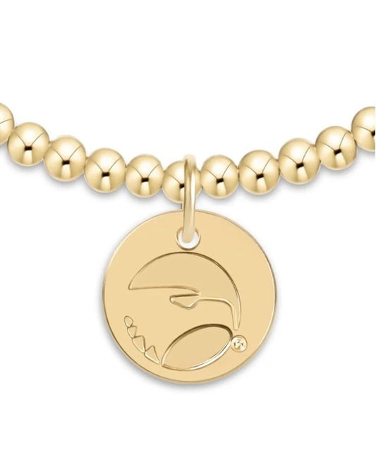 ENewton/ ECollegiate Classic Gold 3MM Bracelet-GSU