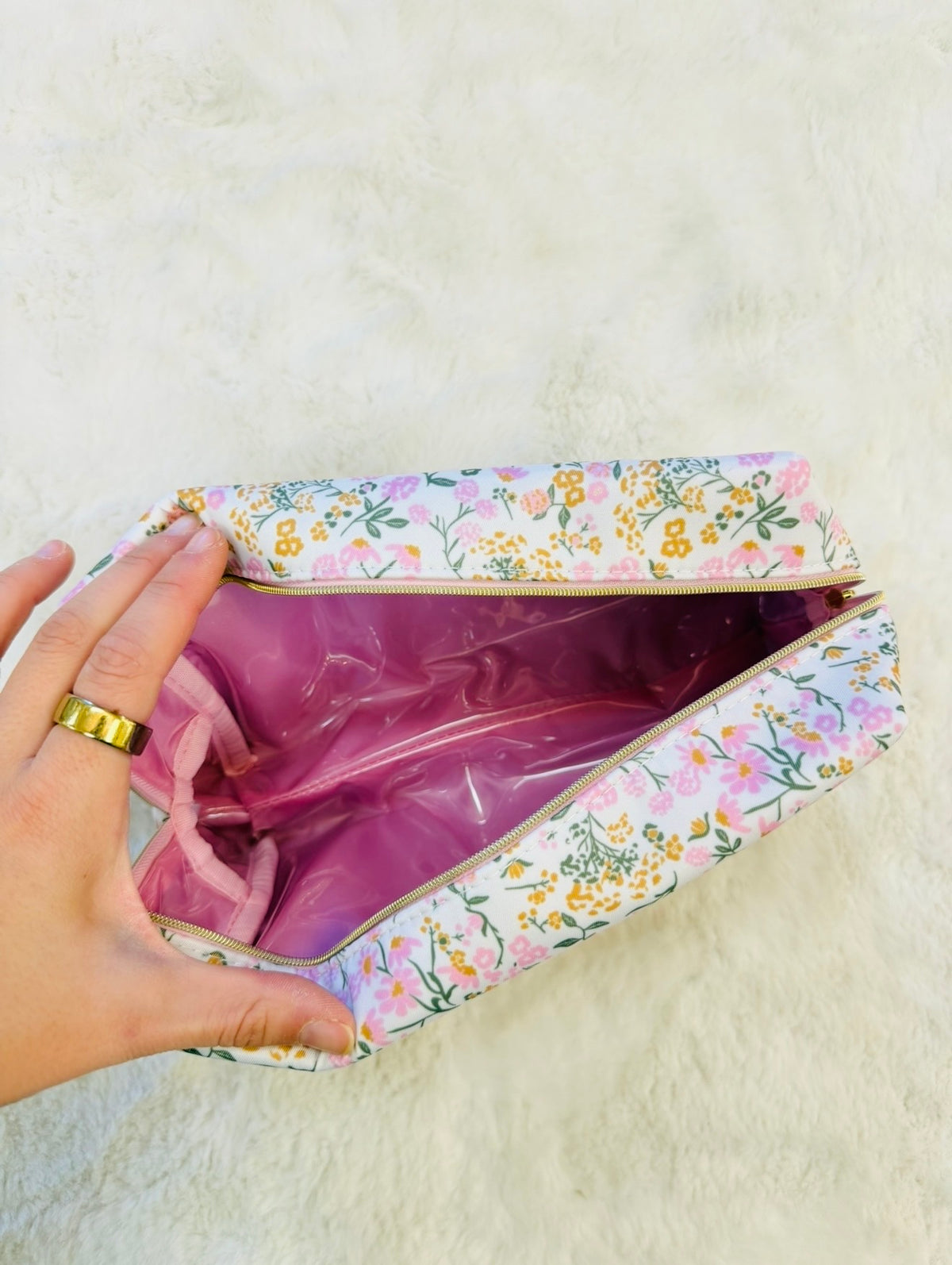 MS/ The Let's Face It Cosmetic Bag/ Petal Charm Pink