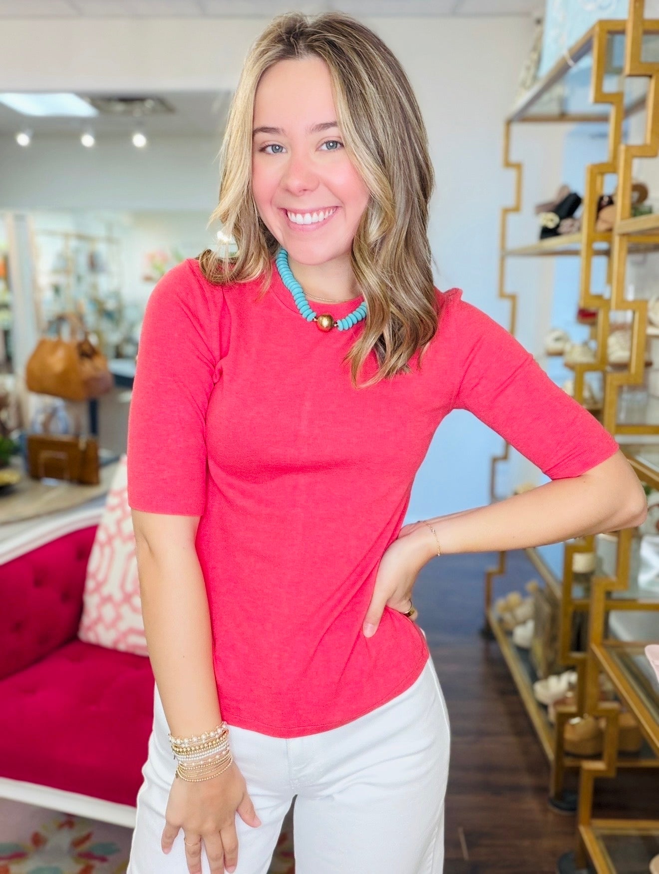 The Rallie Ribbed Tee