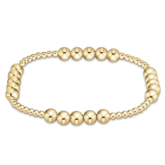 ENewton/ Classic Gold Blissful 5mm Bracelet/ Gold