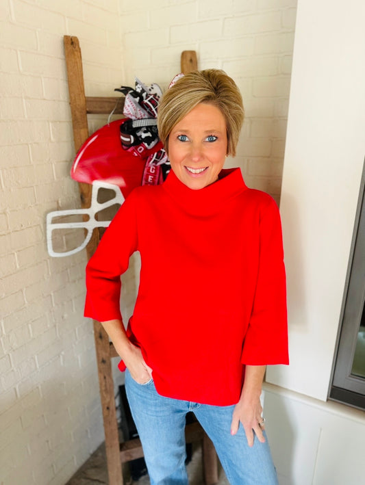 The Meredith Mock Neck Sweater
