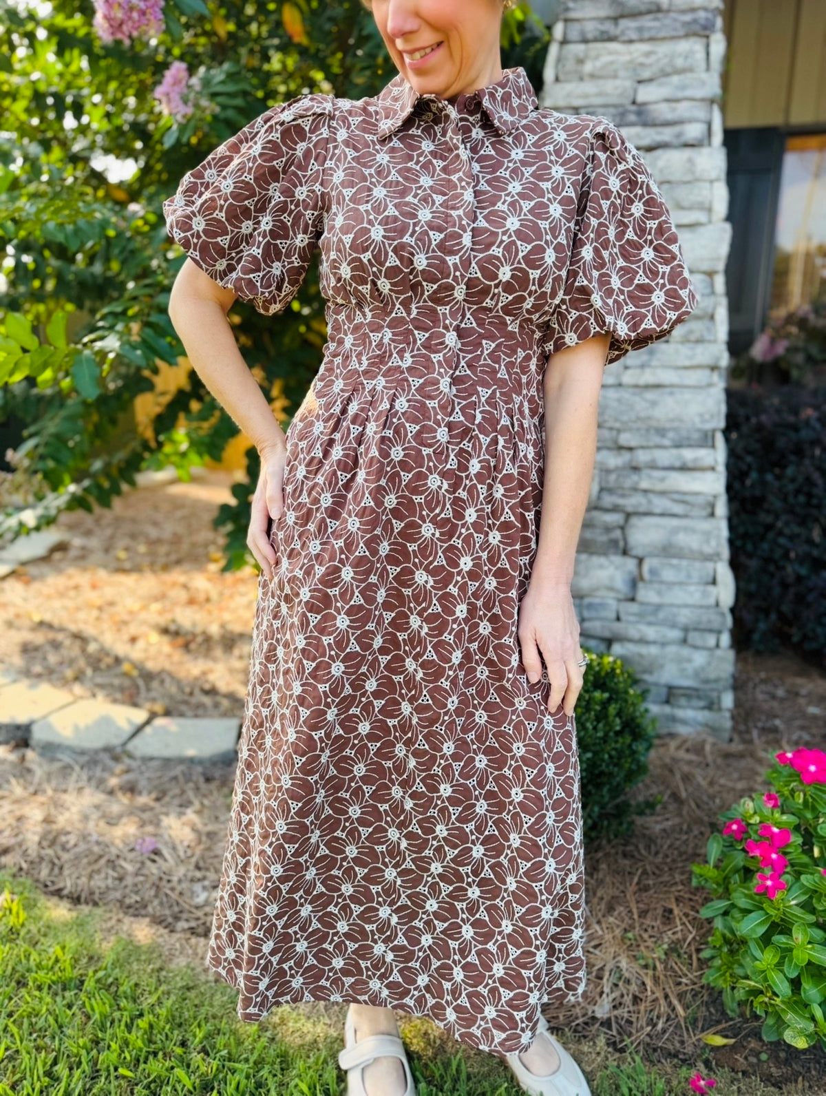 The Emmy Eyelet Dress