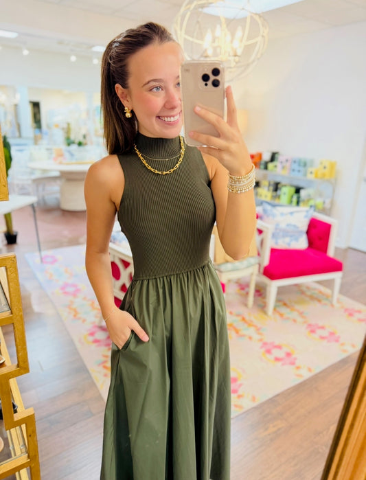 The Mosley Mock Neck Dress