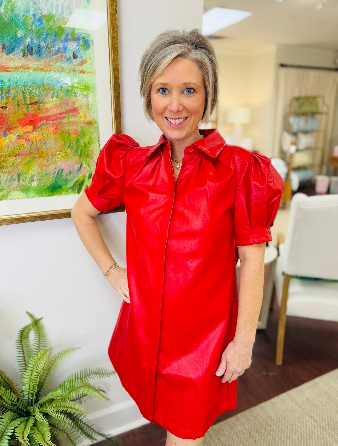 The Layton Leather Dress