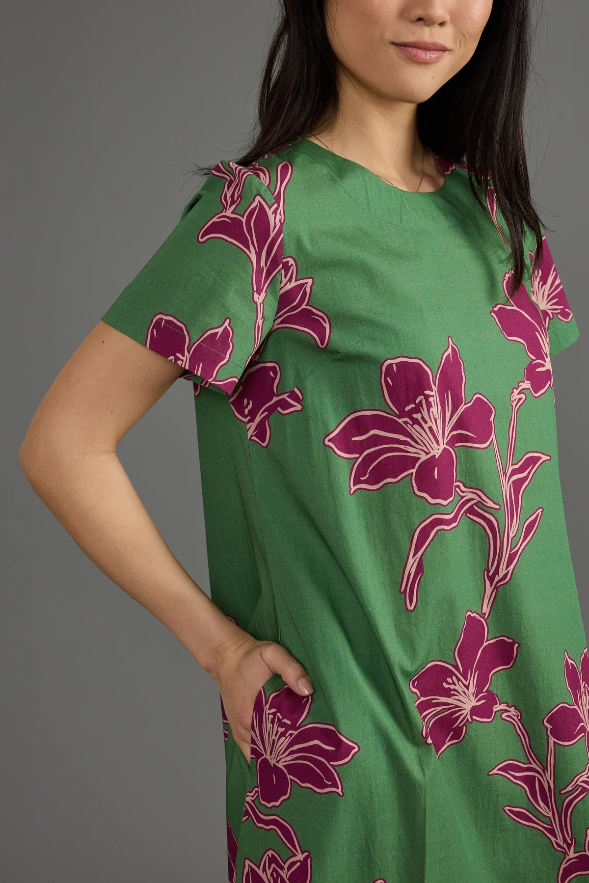 Double A/ The Ellie Dress/ Verde Orchid