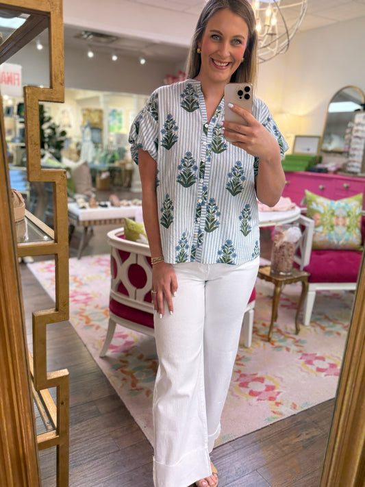 Ivy Jane/ Flower Field Top