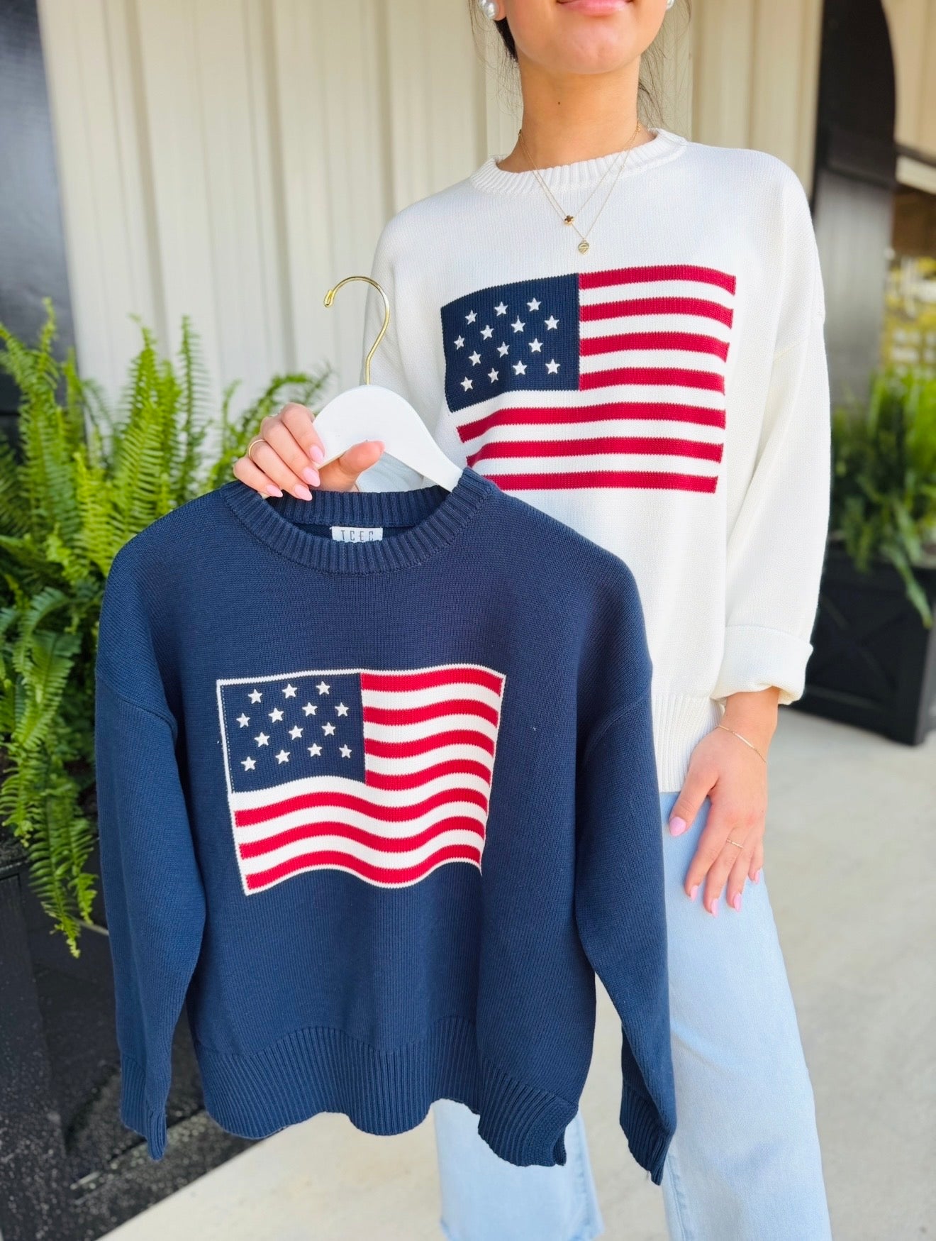 The American Flag Sweater / FINAL SALE