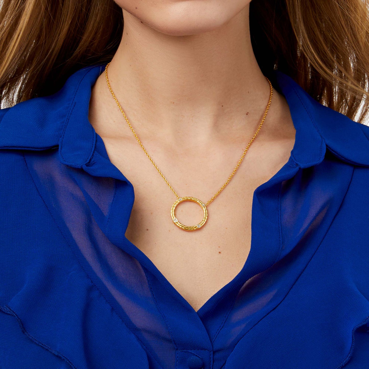 Julie Vos/ Astor Delicate Necklace/ Cubic Zirconia