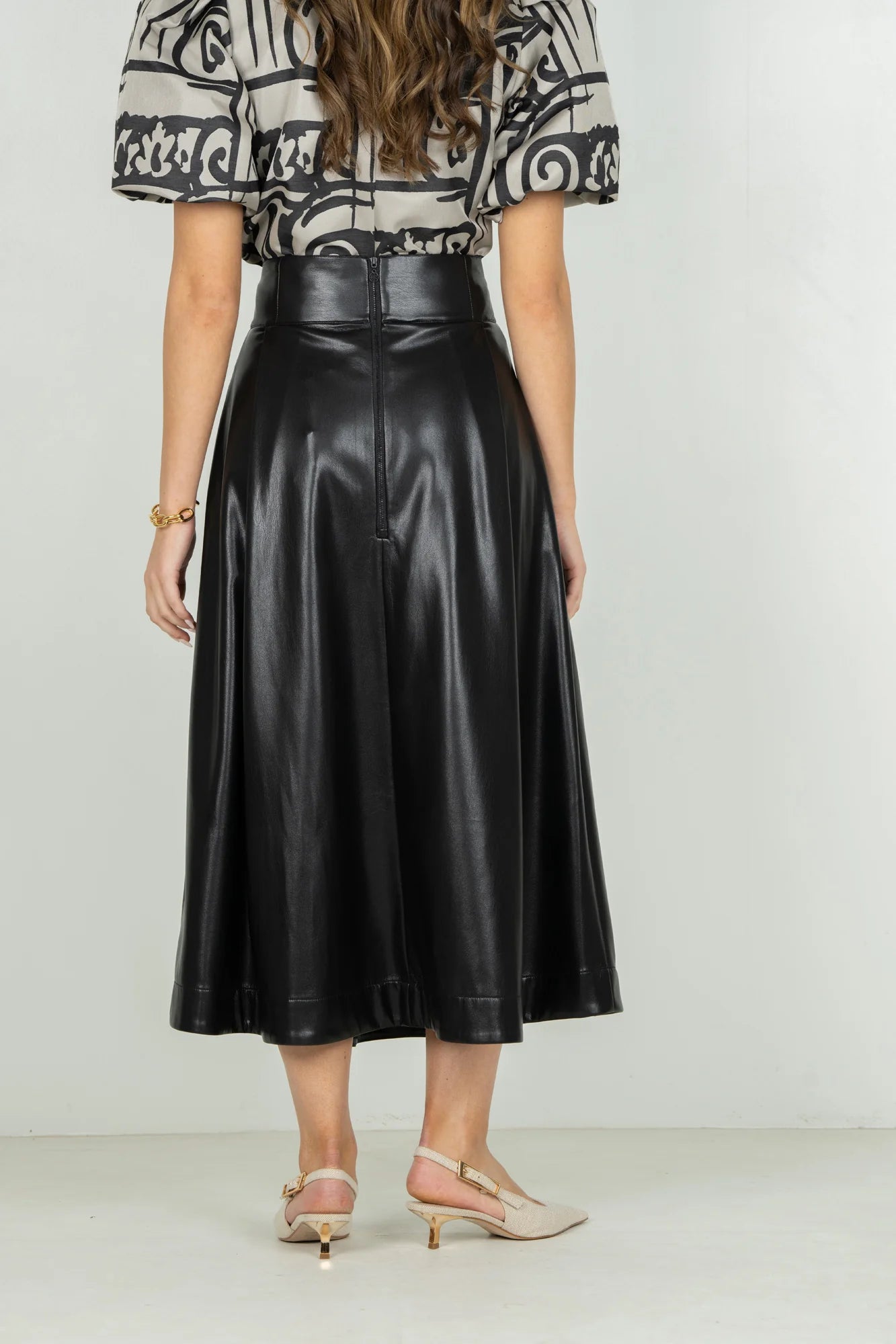 Emily McCarthy/ The Dotty Skirt/ Black