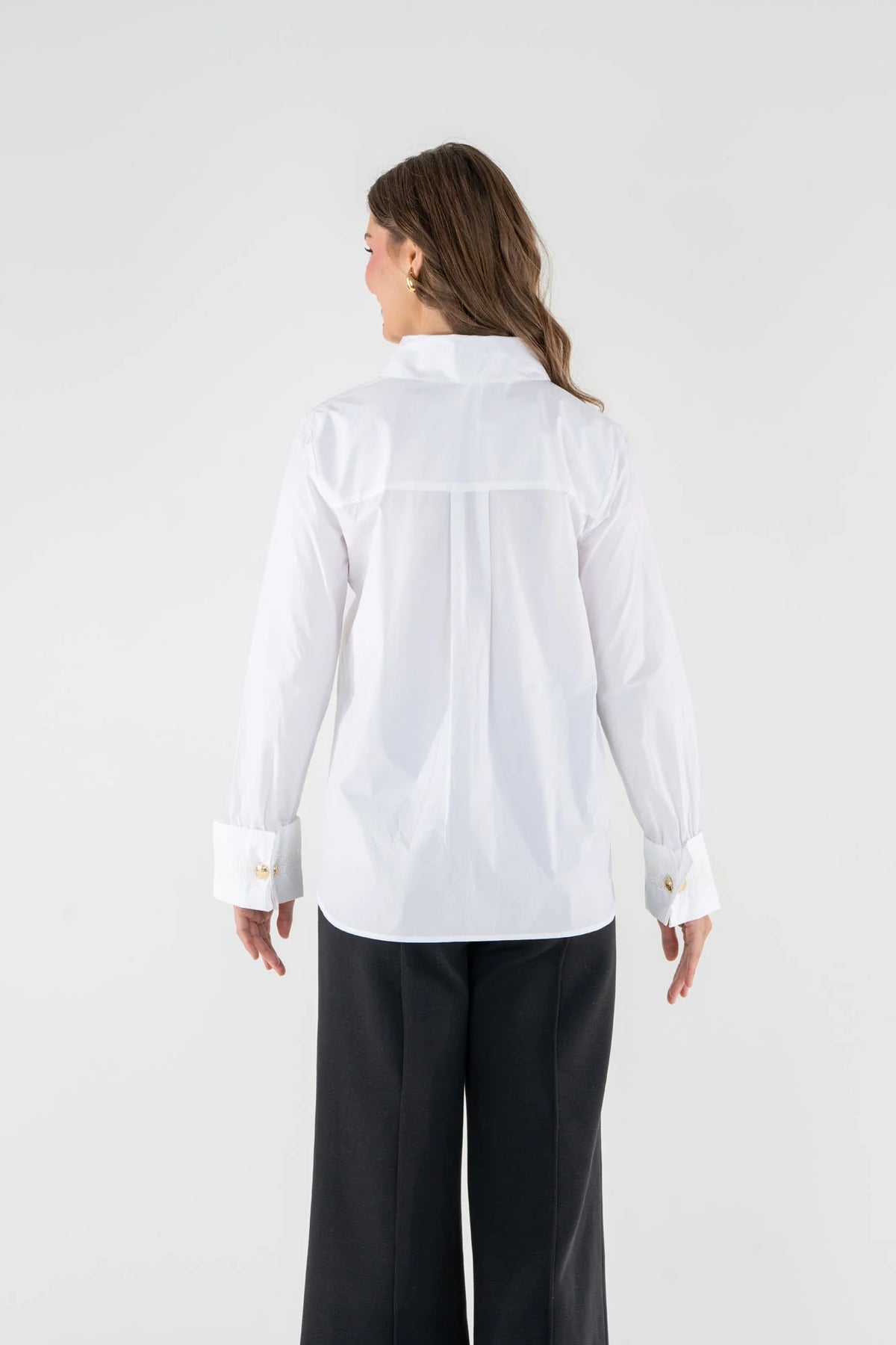 Emily McCarthy/ The Classic Oxford Top/ White