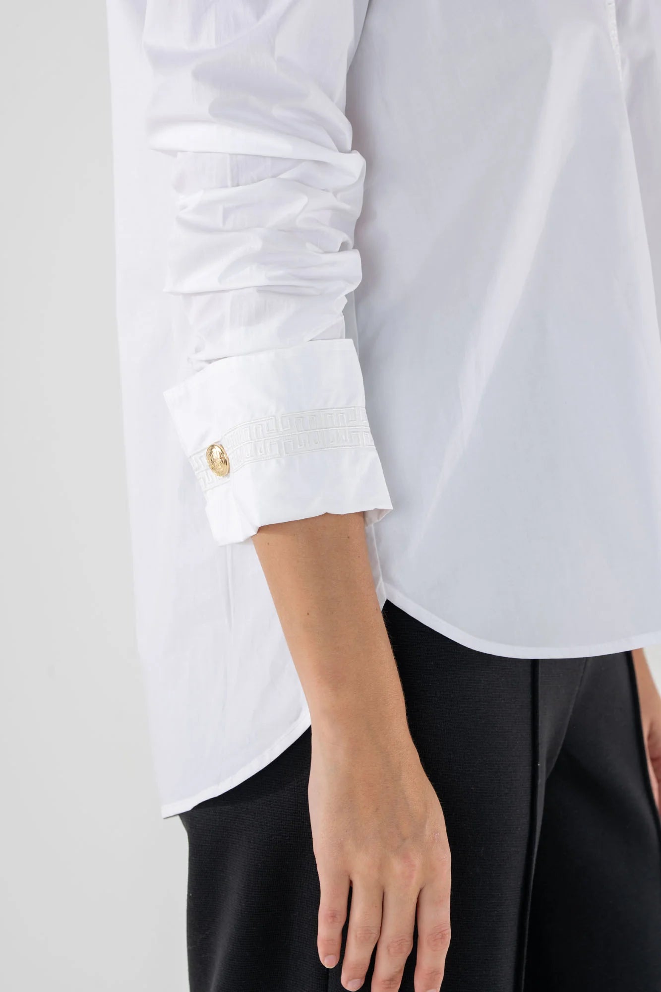 Emily McCarthy/ The Classic Oxford Top/ White