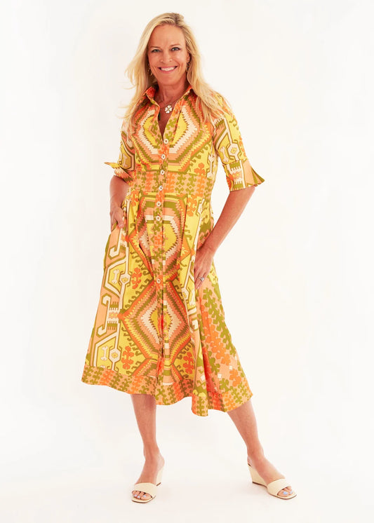 CK Bradley/ The Monaco Dress/ Kilm Squash