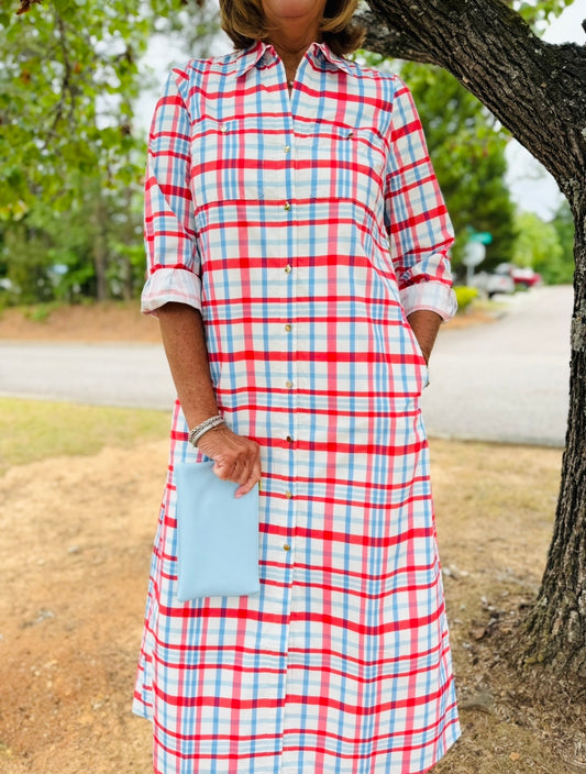 The Harper Dress/ Summer Plaid