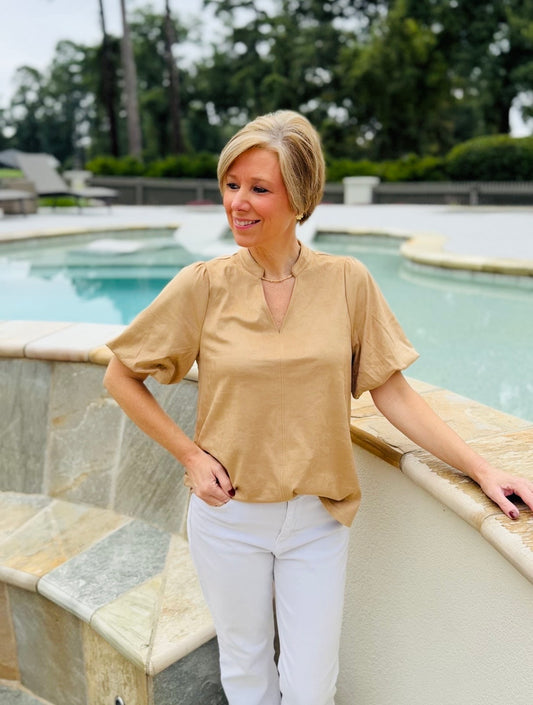 Ivy Jane/ The Shirlee Suede Top